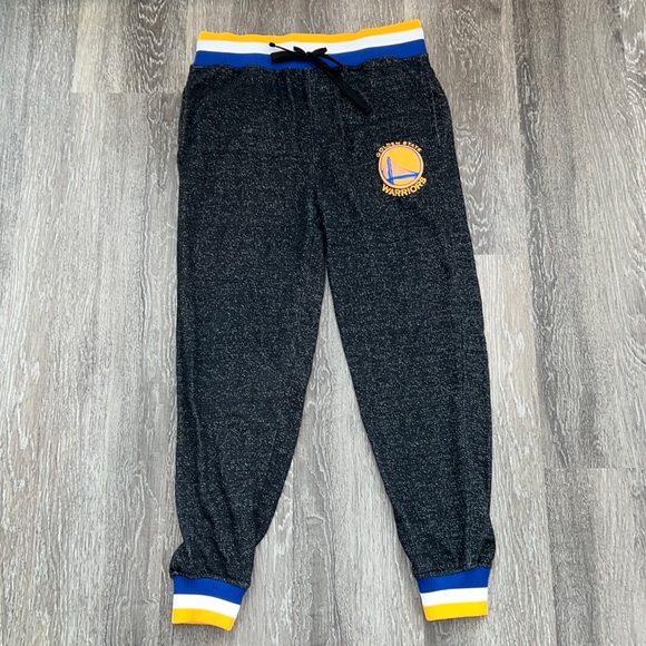 Golden State Warriors NBA Basketball Warmup Jogger Sweatpants Medium - Picture 1 of 12